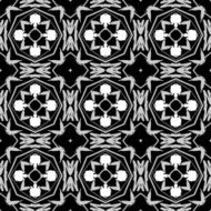 Monochrome seamless pattern N14