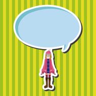 lady girl cartoon theme elements N88