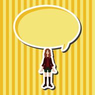 lady girl cartoon theme elements N90