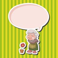 family grandmother character theme elements N18