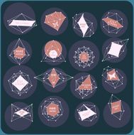 Abstract triangles design N14