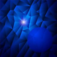 abstract background with blue triangles