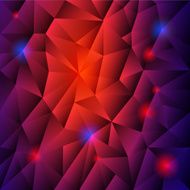 abstract background with red triangles and blue