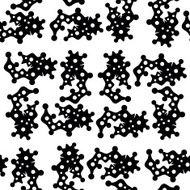 Seamless black and white pattern N6