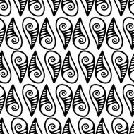 Seamless black and white pattern N8