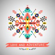 Decorative element on native ethnic style