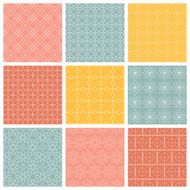Geometric patterns Set of vector seamless abstract vintage backgrounds N2