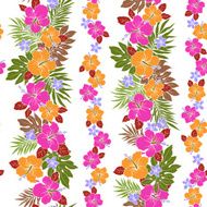Hibiscus flower pattern N7