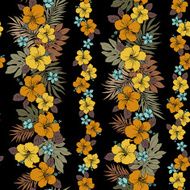 Hibiscus flower pattern N8