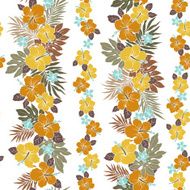 Hibiscus flower pattern N9