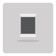 Vector of flat icon sewing thread