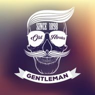 hipster Skull Icon