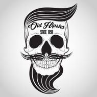 hipster Skull Icon N2