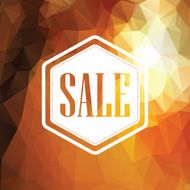 Autumn sale poster Discounts banner template Polygonal geometric background design N2