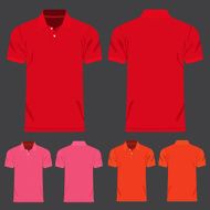 Color men t-shirts Design template Vector illustration