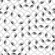 Seamless black and white pattern with eyes