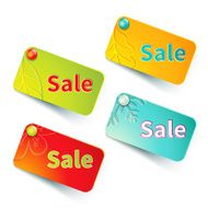 Bright shopping labels