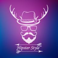 Hipster style label N2
