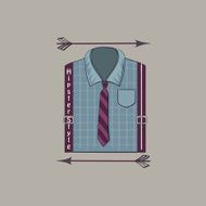 Hipster style label N4