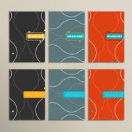 Set of color round for abstract design N2
