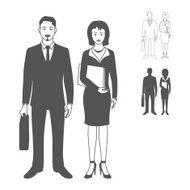 Portrait of happy smiling businessman or young man standing and N3