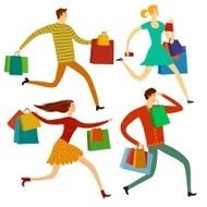 Running people for sale illustration set N3