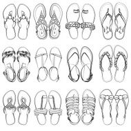 Set of sandals