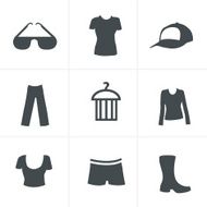 fashion icon set (black version)