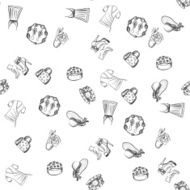 Hand drawn Fashion pattern N2
