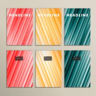 lines on a colored background Set vector banners N2