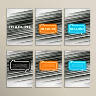 lines on a colored background Set vector banners N4