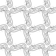 Vector seamless pattern of elegant flourishes N2
