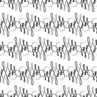 Vector seamless pattern of elegant flourishes N4