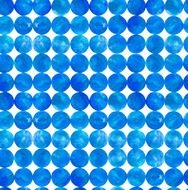 Blue watercolor circles vector seamless pattern N2