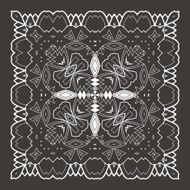 Vector Beautiful Deco Black Mandala N233