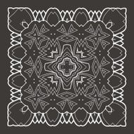 Vector Beautiful Deco Black Mandala N235