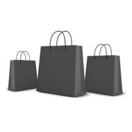 black shopping bags set N2