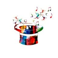 Colorful vector hat background with hummingbirds