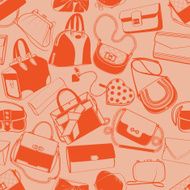 Seamless pattern with bags and purses N4