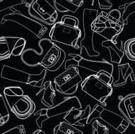 Seamless fashion accessories pattern