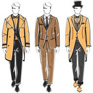 Men in elegant suits