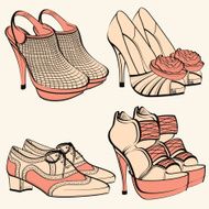 Four pairs of shoes