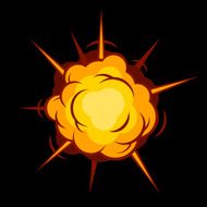 Comic Boom Explosion Vector