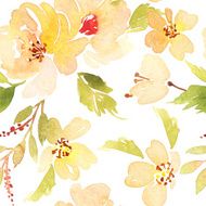Watercolor flower pattern N16
