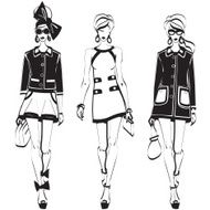 Fashion vector sketch N19