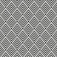 Abstract Seamless Black and White Art Deco Vector Pattern