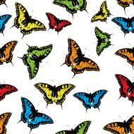 Butterfly Seamless Pattern Background Vector Illustration N5