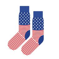 USA Patriot socks Clothing accessory is an American flag Vecto
