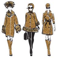 Ladies in leopard coats