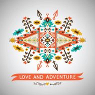 Decorative element on native ethnic style N2